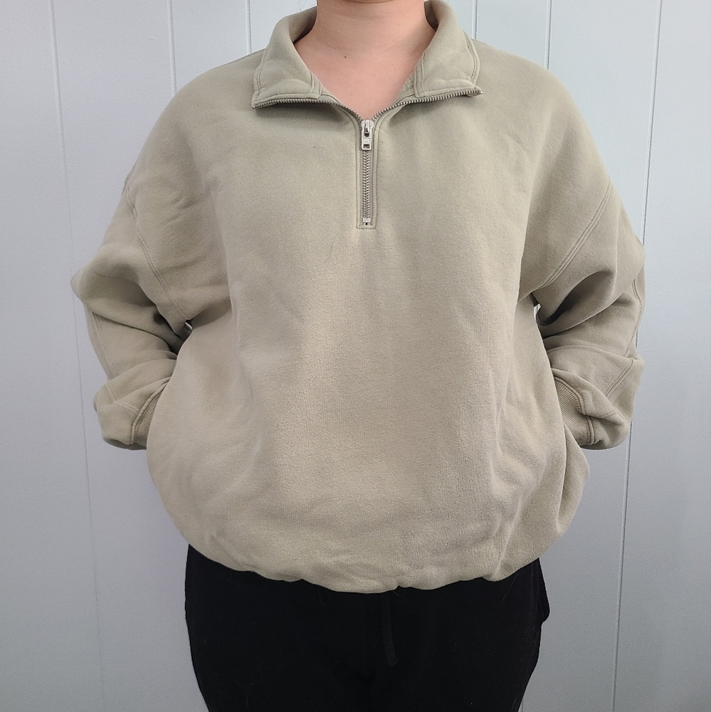 Abercrombie Essentials Half Zip Sweatshirt